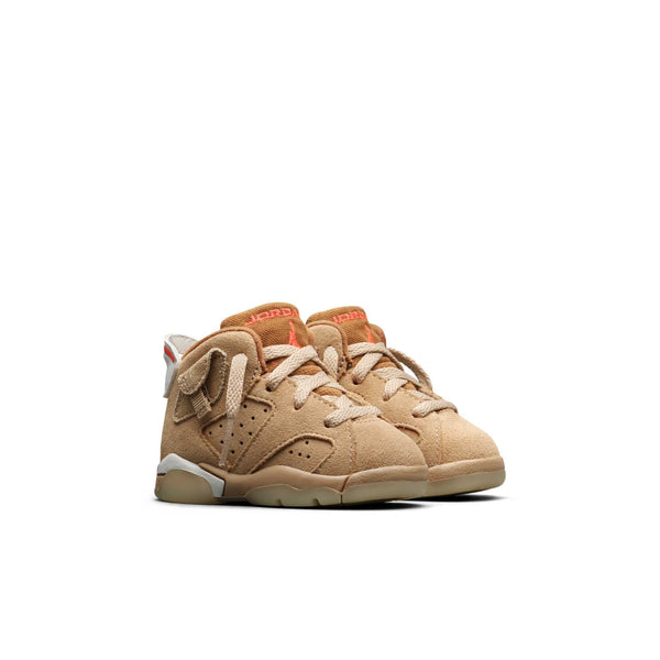 [DH0692-200] TODDLERS AIR JORDAN RETRO 6 'TRAVIS SCOTT BRITISH KHAKI' (TD)