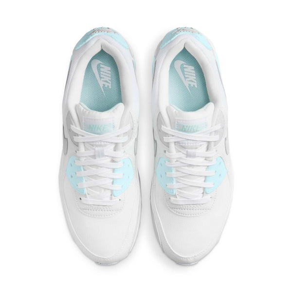 [DH8010-104] Womens NIKE AIR MAX 90 'WHITE GLACIER BLUE'