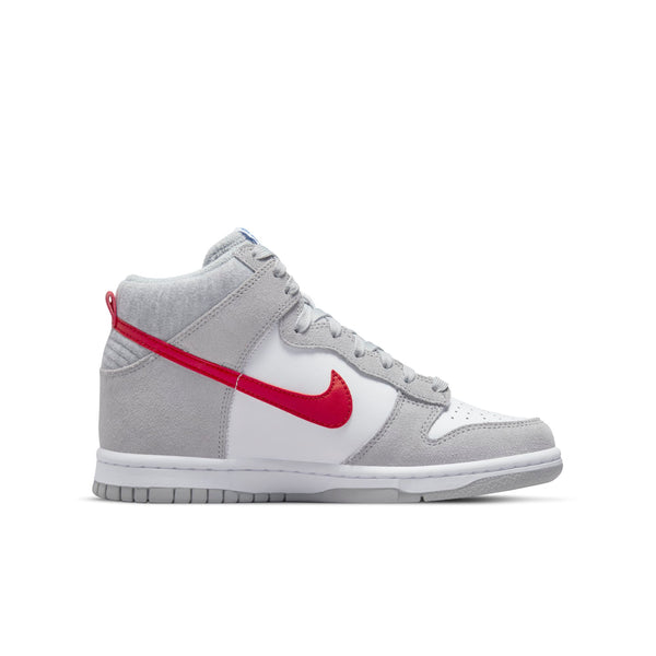 [DH9750-001] Grade School Nike DUNK HIGH 'ATHLETIC CLUB GREY RED (GS)'