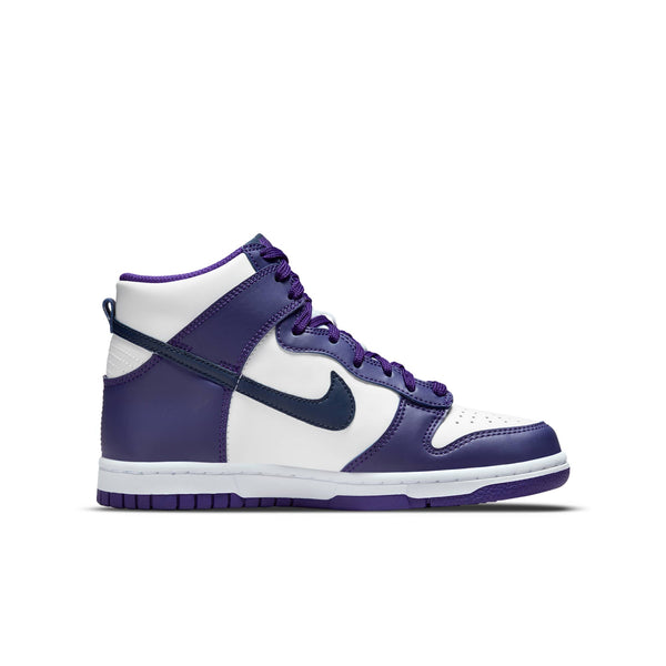 [DH9751-100] GRADE SCHOOL NIKE DUNK HIGH 'ELECTRO PURPLE MIDNIGHT NAVY (GS)'