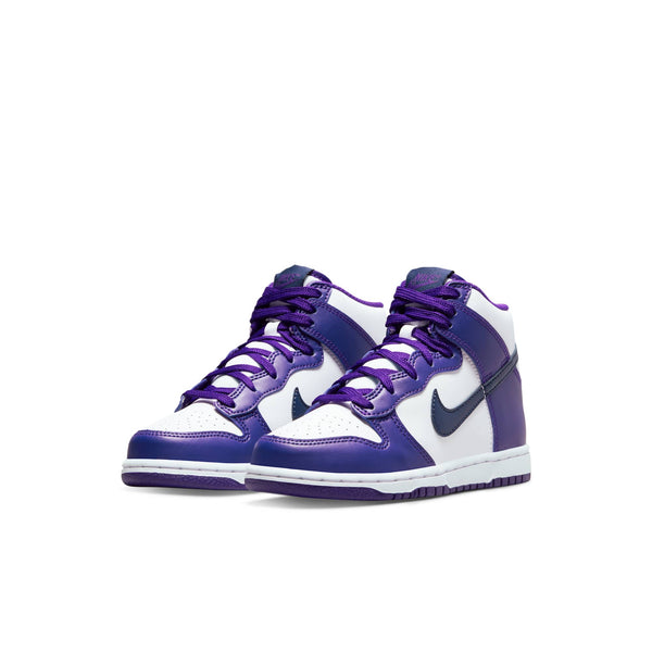 [DH9753-100] PRESCHOOL NIKE DUNK HIGH 'ELECTRO PURPLE MIDNGHT NAVY (PS)'