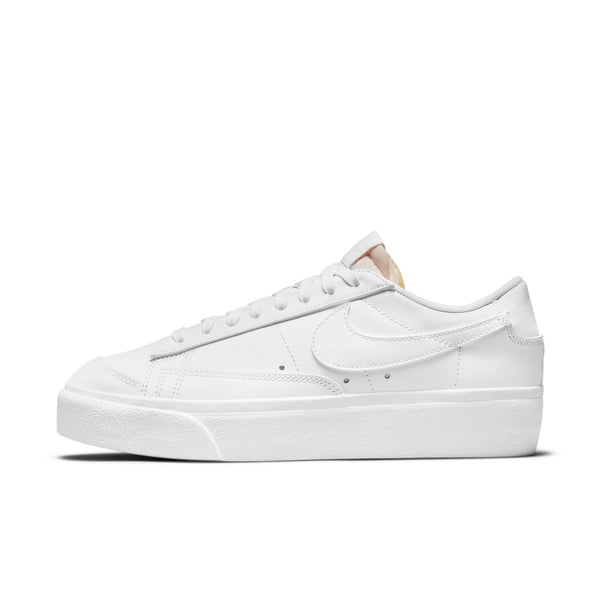 [DJ0292-100] Womens Nike BLAZER LOW PLATFORM 'TRIPLE WHITE'