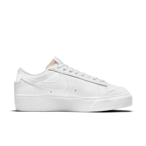 [DJ0292-100] Womens Nike BLAZER LOW PLATFORM 'TRIPLE WHITE'