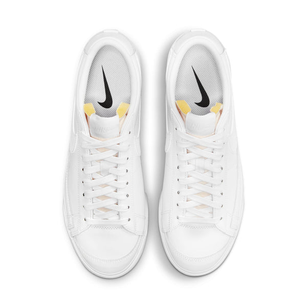 [DJ0292-100] Womens Nike BLAZER LOW PLATFORM 'TRIPLE WHITE'