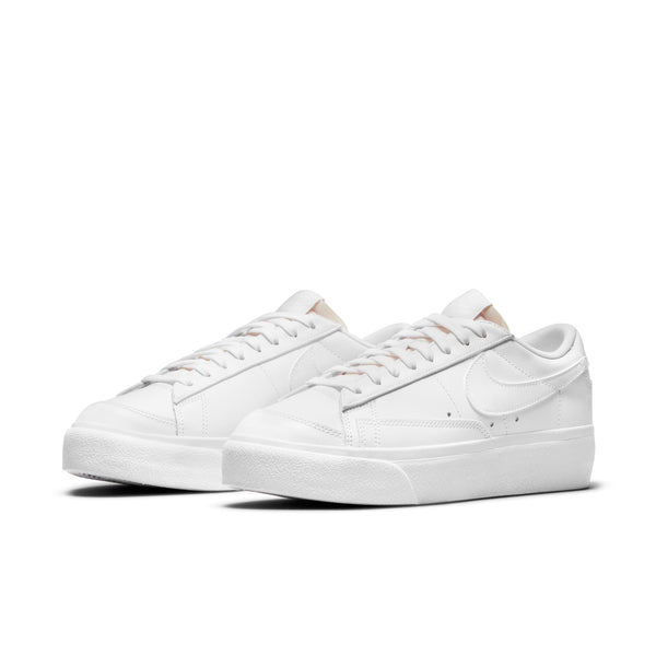 [DJ0292-100] Womens Nike BLAZER LOW PLATFORM 'TRIPLE WHITE'