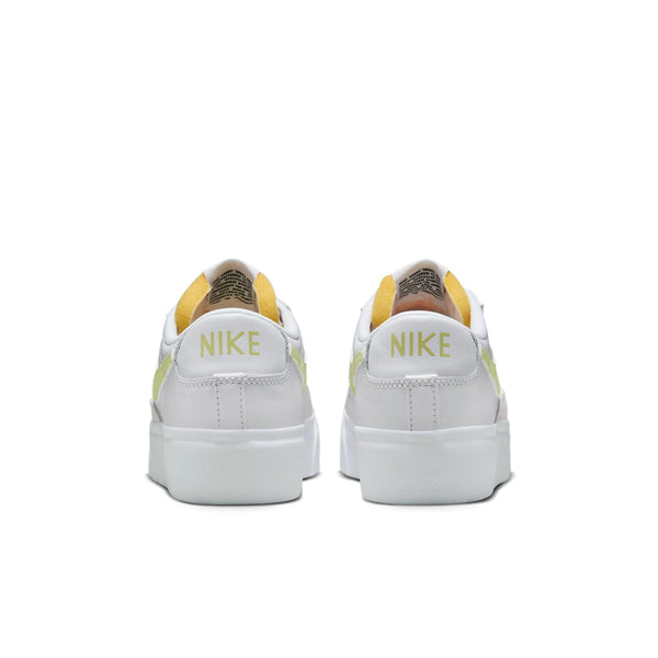 [DJ0292-115] Womens Nike BLAZER LOW PLATFORM 'WHITE LIFE LIME'