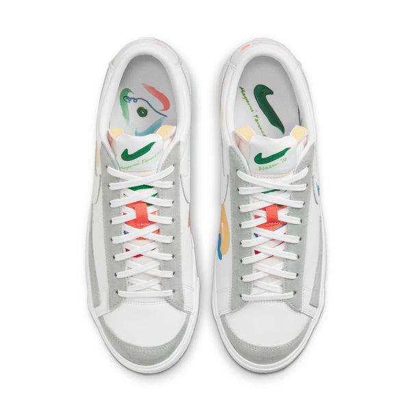 [DM0882-100] MENS NIKE BLAZER LOW 77 FLYLEATHER 'MAYUMI YAMASE WHITE'