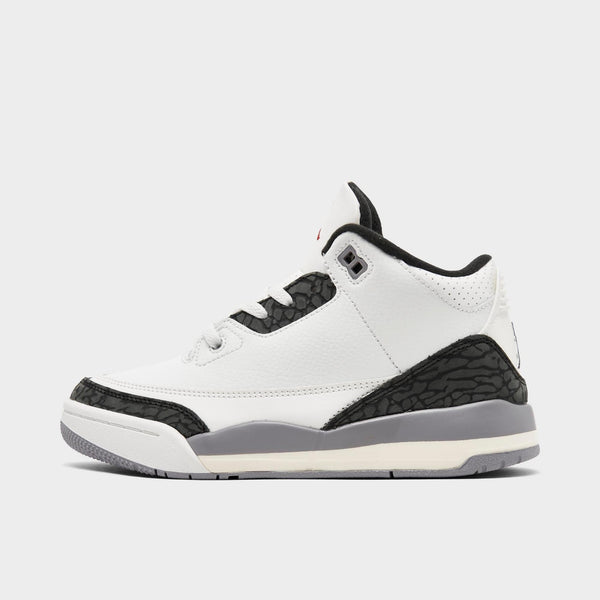 [DM0966-106] PRESCHOOL AIR JORDAN RETRO 3 'CEMENT GREY (PS)'