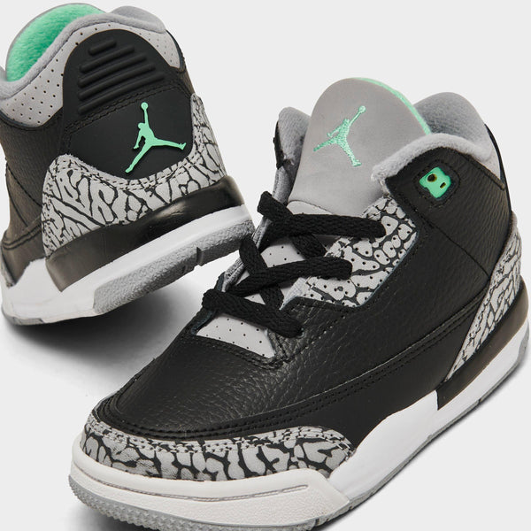[DM0968-031] TODDLERS AIR JORDAN RETRO 3 'GREEN GLOW (TD)'