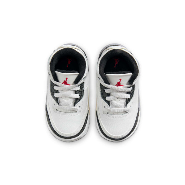 [DM0968-106] Toddlers Air Jordan RETRO 3 'CEMENT GREY (TD)' (Hard Bottom)