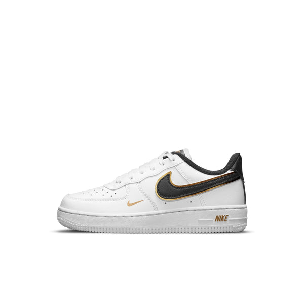 [DM3386-100] Preschool Nike AIR FORCE 1 LV8 'METALLIC SWOOSH PACK - WHITE (PS)'