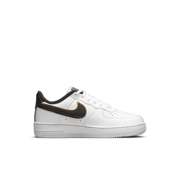 [DM3386-100] Preschool Nike AIR FORCE 1 LV8 'METALLIC SWOOSH PACK - WHITE (PS)'