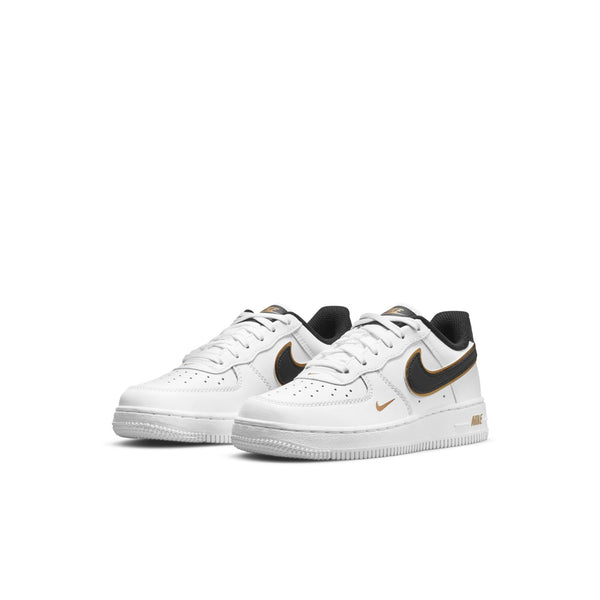 [DM3386-100] Preschool Nike AIR FORCE 1 LV8 'METALLIC SWOOSH PACK - WHITE (PS)'