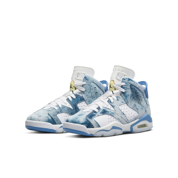 [DM9045-100] Youth Air Jordan Retro 6 (GS) 'Washed Denim'