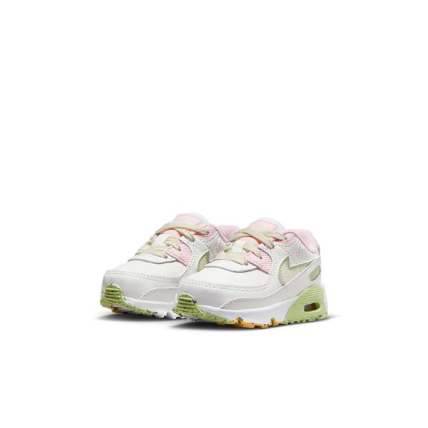 [DQ0278-100] TODDLERS NIKE AIR MAX 90 'WHITE PINK GREEN'