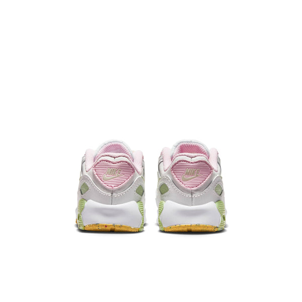 [DQ0278-100] TODDLERS NIKE AIR MAX 90 'WHITE PINK GREEN'