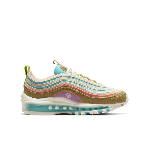 [DQ4126-400] Grade School Nike AIR MAX 97 SE GS 'SUN CLUB - COPA WHEAT GRASS'