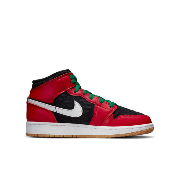 [DQ8418-006] Youth Air Jordan Retro 1 Mid SE 'Christmas' (GS)