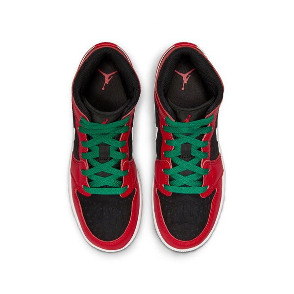 [DQ8418-006] Youth Air Jordan Retro 1 Mid SE 'Christmas' (GS)