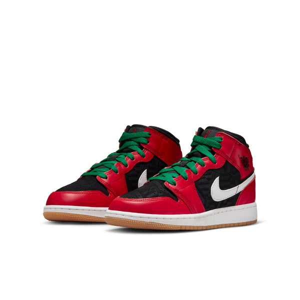 [DQ8418-006] Youth Air Jordan Retro 1 Mid SE 'Christmas' (GS)