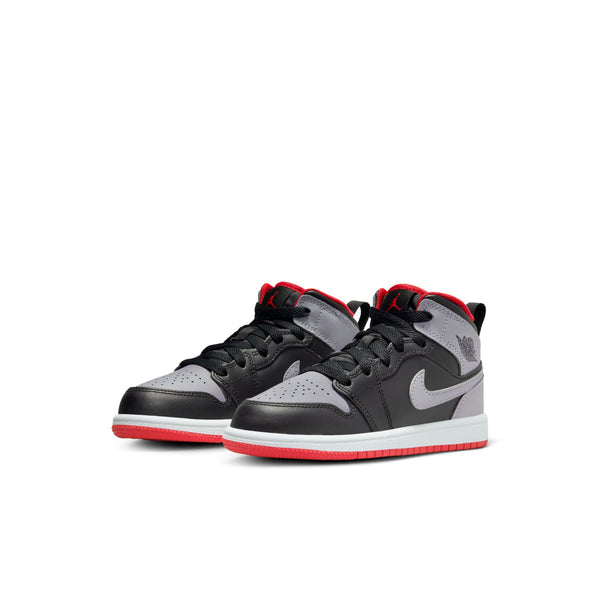 [DQ8424-006] Preschool Air Jordan RETRO 1 MID 'BRED SHADOW (PS)'