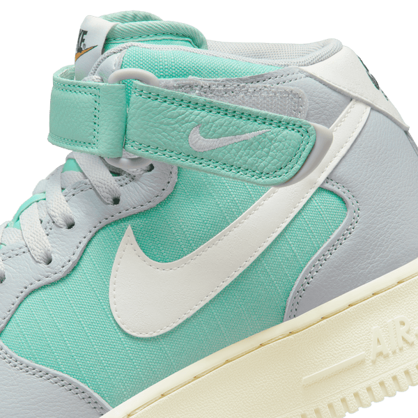 [DQ8766-002] Mens Nike Air Force 1 Mid '07 LX 'Grey Fog Enamel Green'
