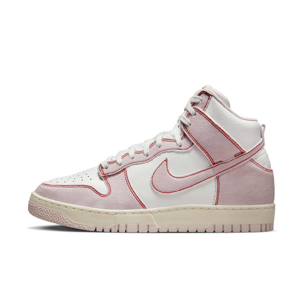[DQ8799-100] WOMENS NIKE DUNK HIGH 1985 'BARELY ROSE DENIM'