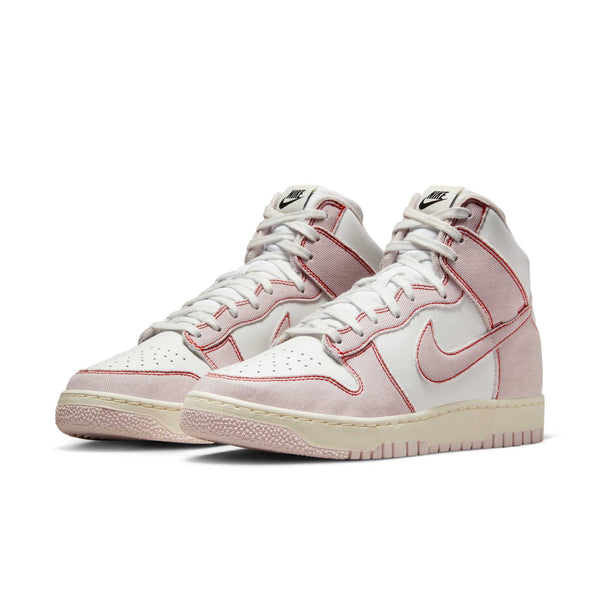[DQ8799-100] WOMENS NIKE DUNK HIGH 1985 'BARELY ROSE DENIM'
