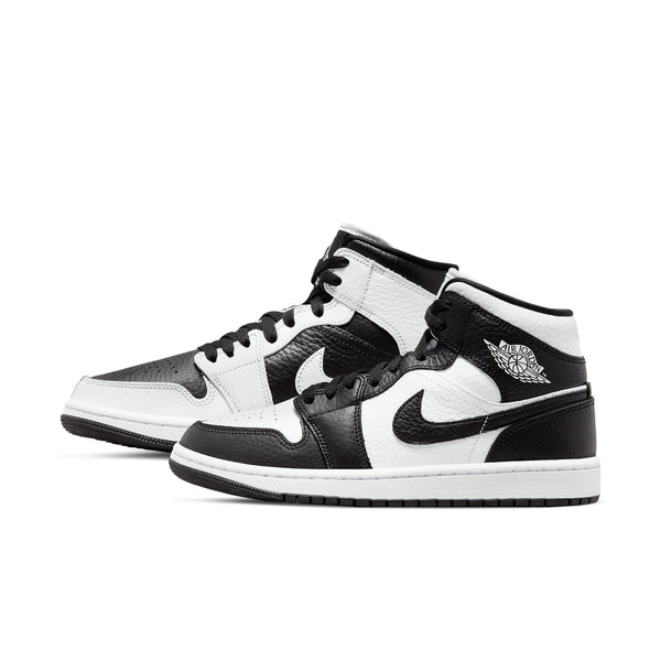 [DR0501-101] WOMENS AIR JORDAN RETRO 1 MID SPLITBLACK WHITE 'HOMAGE'