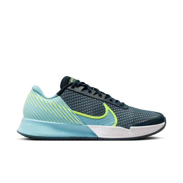 [DR6191-400] Mens Nike COURT AIR ZOOM VAPOR PRO 2 HC 'ARMORY NAVY VOLT DENIM TURQUOISE'