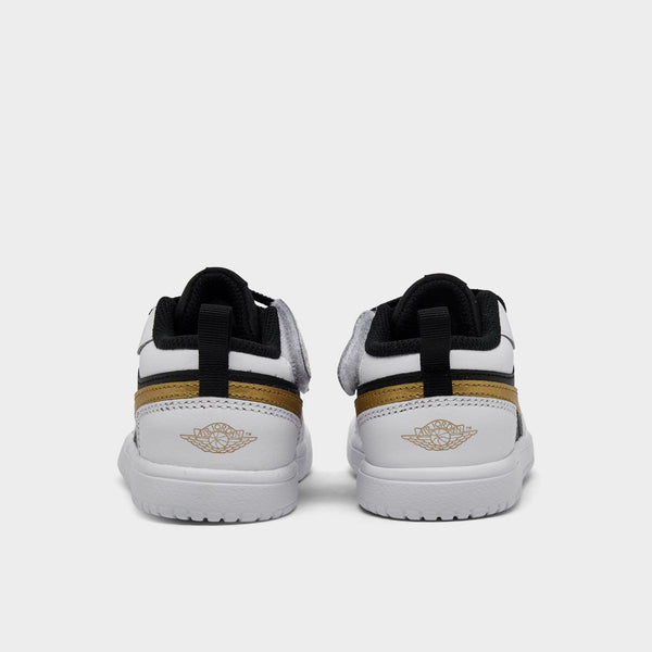[DR9747-172] TODDLERS AIR JORDAN RETRO 1 LOW ALT 'WHITE BLACK METALLIC GOLD'