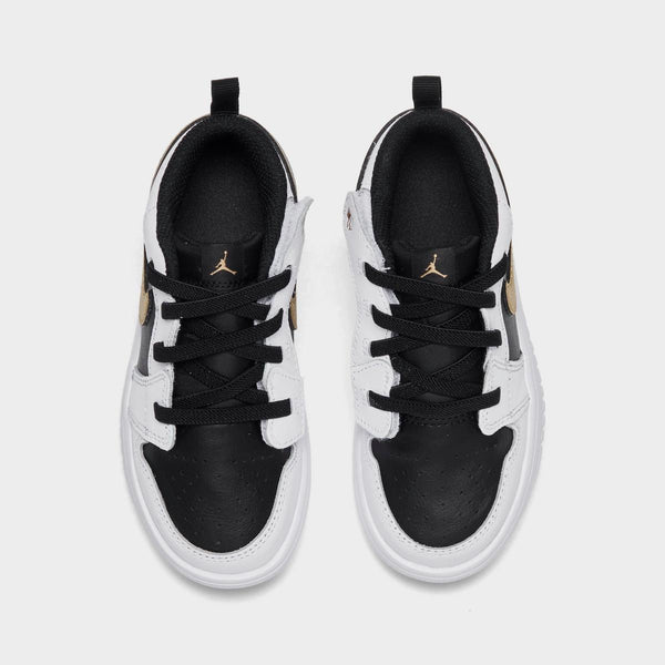 [DR9747-172] TODDLERS AIR JORDAN RETRO 1 LOW ALT 'WHITE BLACK METALLIC GOLD'