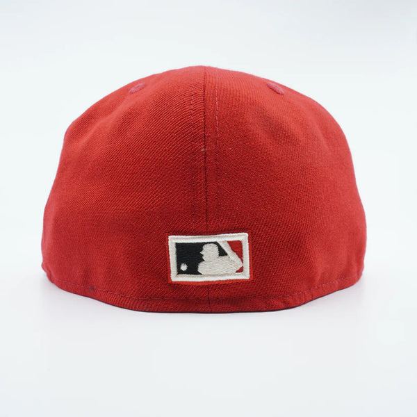 [12503615] Mens New Era MLB CINCINNATI REDS 5950 FITTED HERITAGE GOTHIC LOGO-RED