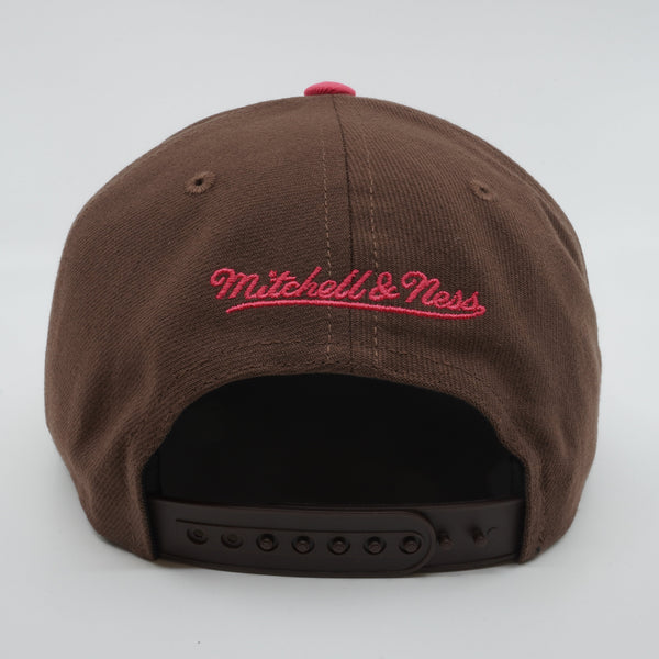 MENS MITCHELL & NESS MLB THE DAMN SNAPBACK COOP RAYS - BROWN
