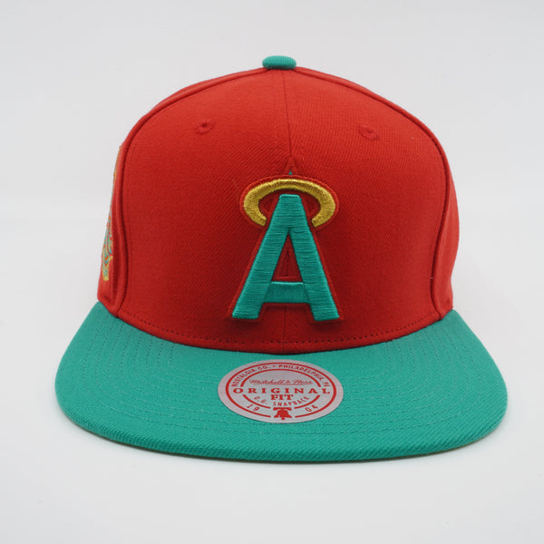 MENS MITCHELL & NESS MLB MISTLETOE SNAPBACK COOP ANGELS - RED