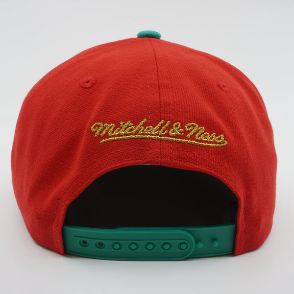 MENS MITCHELL & NESS MLB MISTLETOE SNAPBACK COOP ANGELS - RED