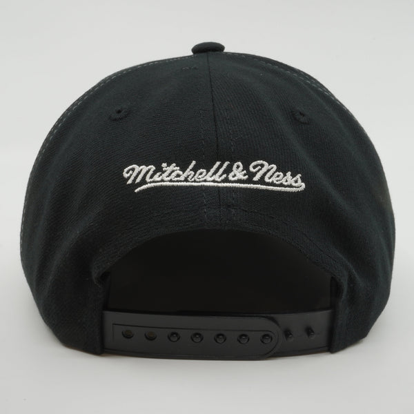 MENS MITCHELL & NESS MLB BIG TEXT 1 SNAPBACK WHITE SOX - BLACK