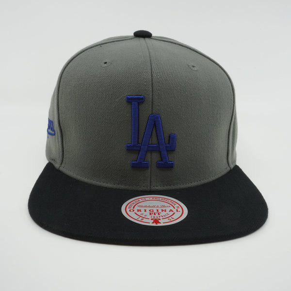 MENS MITCHELL & NESS MLB STORM FRONT SNAPBACK DODGERS - GREY