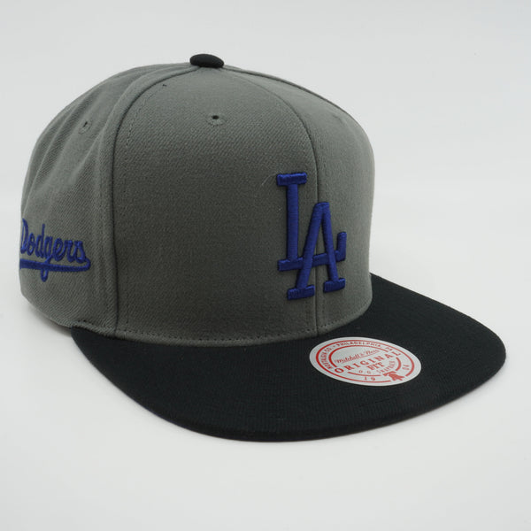 MENS MITCHELL & NESS MLB STORM FRONT SNAPBACK DODGERS - GREY