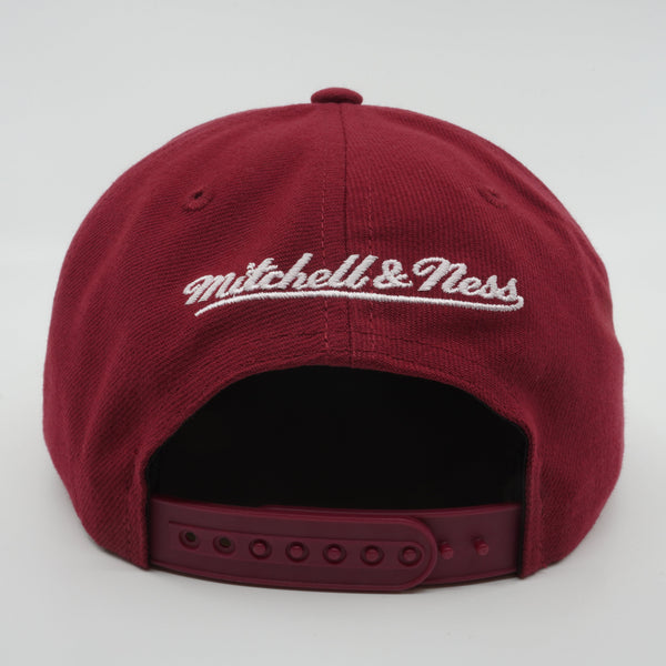 MENS MITCHELL & NESS NBA BACK TO BASICS SNAPBACK HEAT - RED