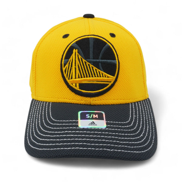 [M751Z-MTC-DWARRI] MENS ADIDAS NBA GOLDEN STATE WARRIORS STRUCTURED FLEX FITTED