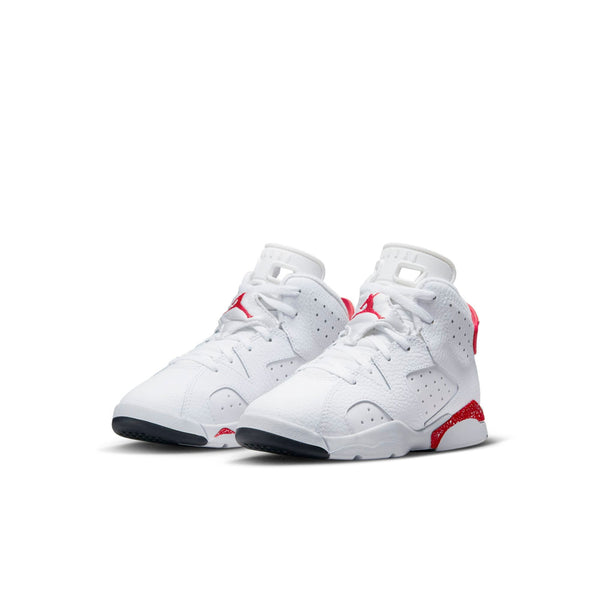 [DV3605-162] Preschool Air Jordan Retro 6 (PS) 'Red Oreo'