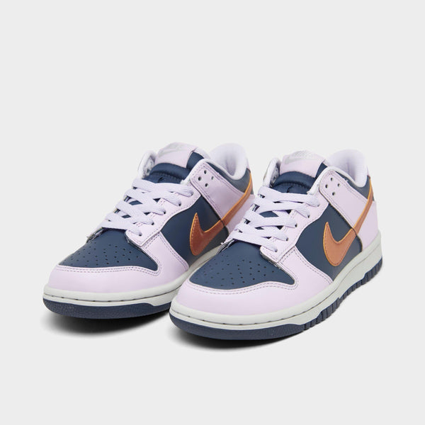 [DX1663-400] GRADE SCHOOL NIKE DUNK LOW SE 'COPPER SWOOSH (GS)'