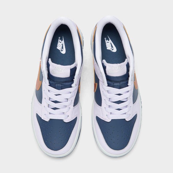 [DX1663-400] GRADE SCHOOL NIKE DUNK LOW SE 'COPPER SWOOSH (GS)'