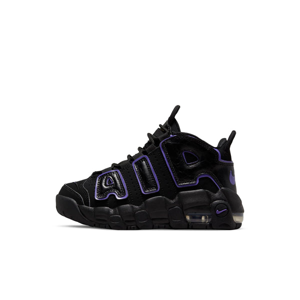 [DX5955-001] Preschool Nike AIR MORE UPTEMPO PS 'BLACK ACTION GRAPE'