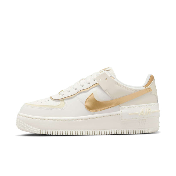 [DZ1847-108] Womens Nike AIR FORCE 1 SHADOW 'SAIL METALLIC GOLD'