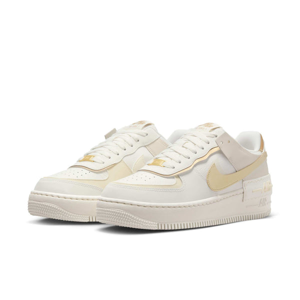 [DZ1847-108] Womens Nike AIR FORCE 1 SHADOW 'SAIL METALLIC GOLD'
