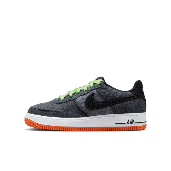 [DZ5287-001] GRADE SCHOOL NIKE AIR FORCE 1 LOW LV8 'BLACK GHOST GREEN'