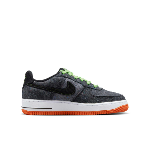 [DZ5287-001] GRADE SCHOOL NIKE AIR FORCE 1 LOW LV8 'BLACK GHOST GREEN'