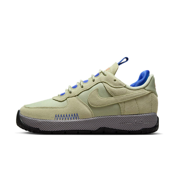 [FB2348-301] Womens Nike AIR FORCE 1 WILD 'OLIVE AURA AQUARIUS BLUE'